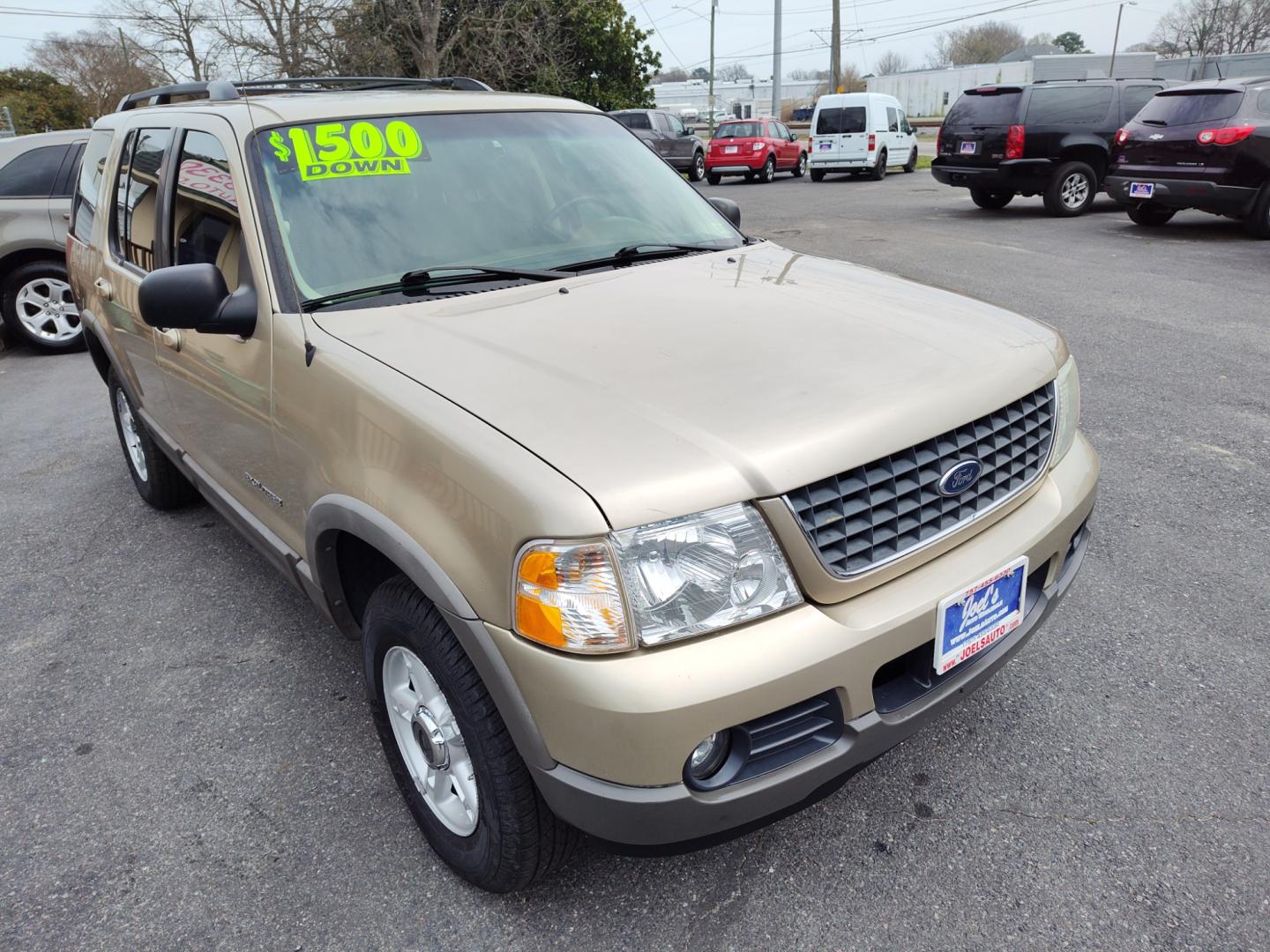 2002 Gold Ford Explorer XLT 2WD (1FMZU63E32U) with an 4.0L V6 SOHC 16V engine, 5-Speed Automatic Overdrive transmission, located at 5700 Curlew Drive, Norfolk, VA, 23502, (757) 455-6330, 36.841885, -76.209412 - Photo#4